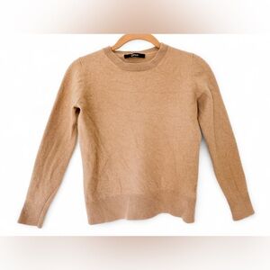 Quince Women’s 100% Cashmere Crewneck Sweater Camel Tan - Size Small